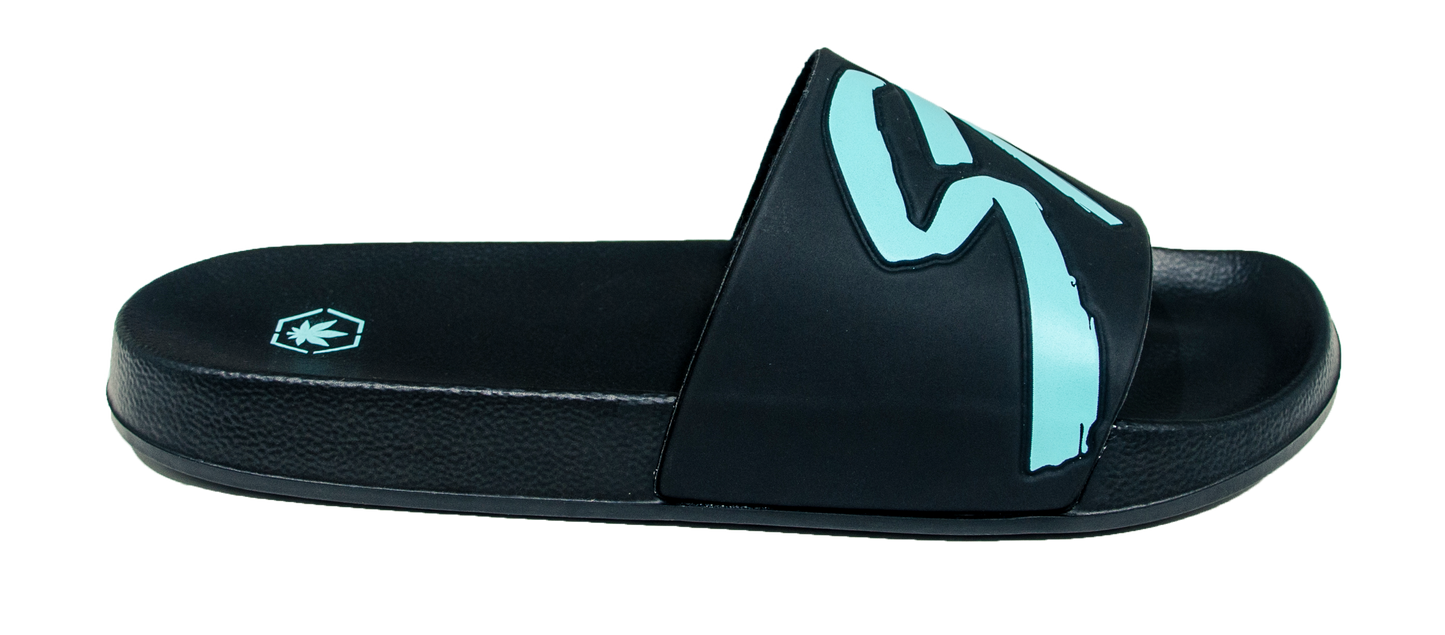 STONED LOGO SANDALS
