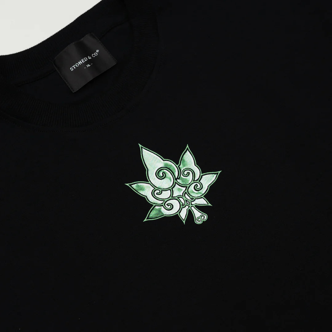 STONED GOLDEN JADE DUO SNAKE TEE