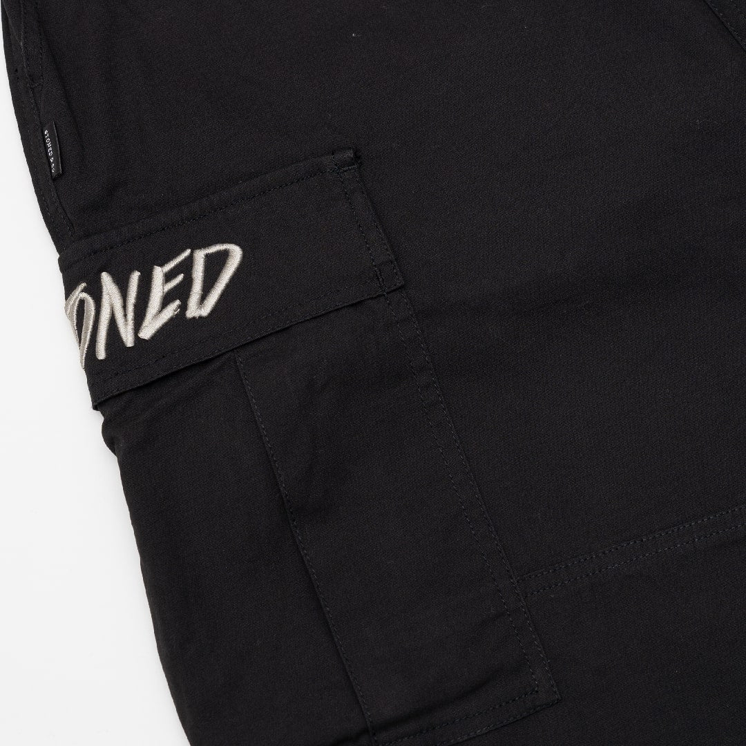 STONED WIDE FIT CARGO PANTS