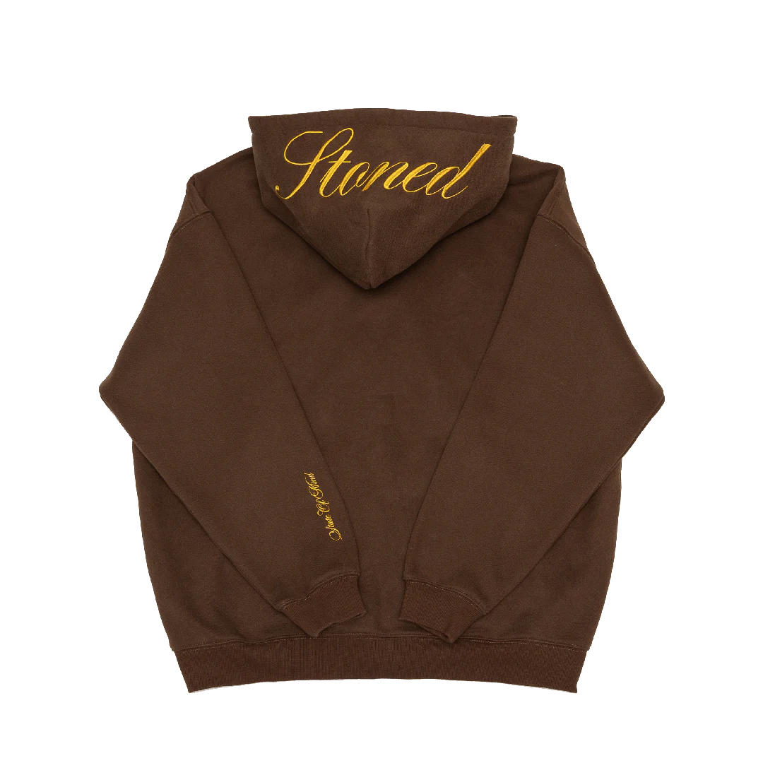 Stoned&Co Golden Jade : UIP Zip Up Hoodie Brown