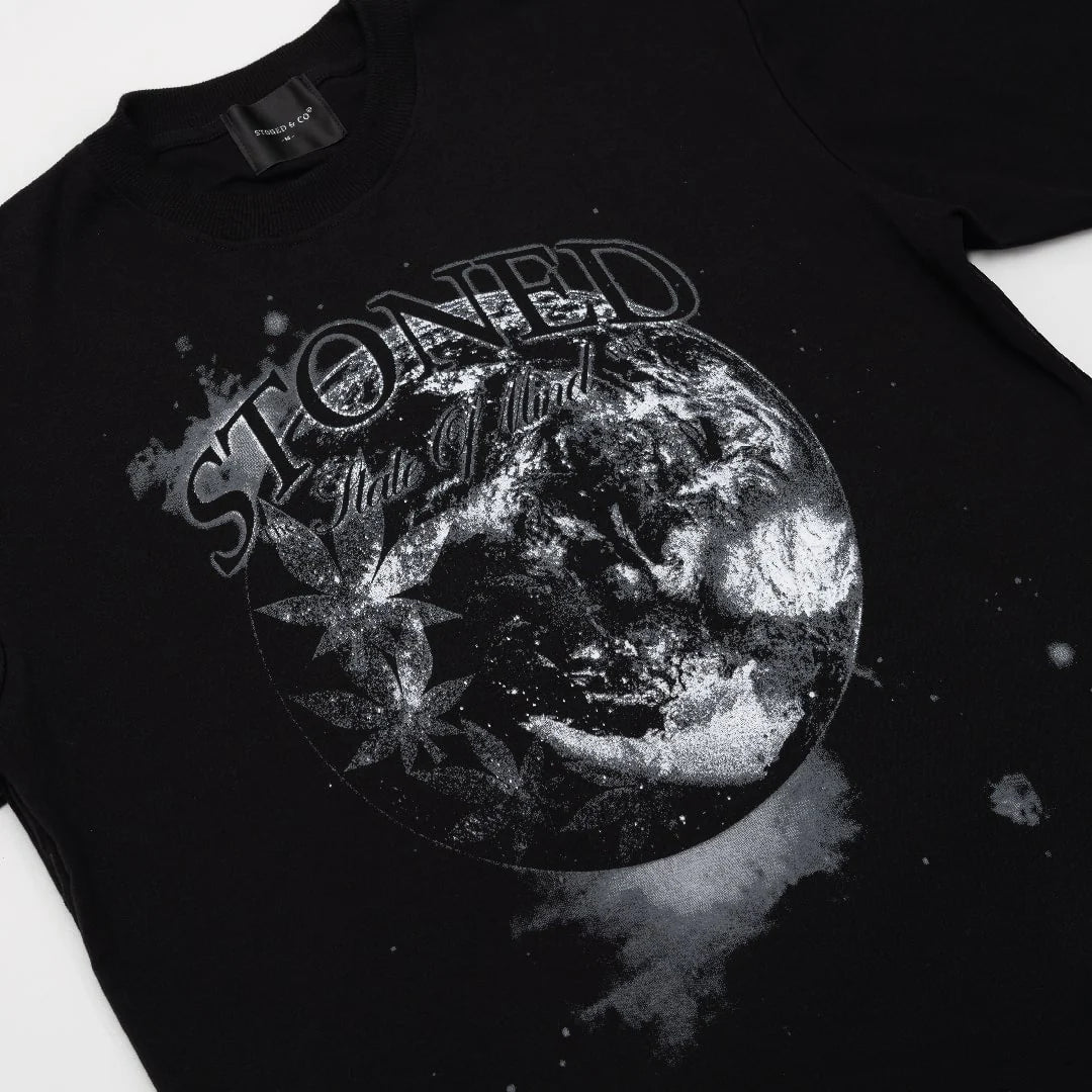 Stoned&Co Void : World Tee Black