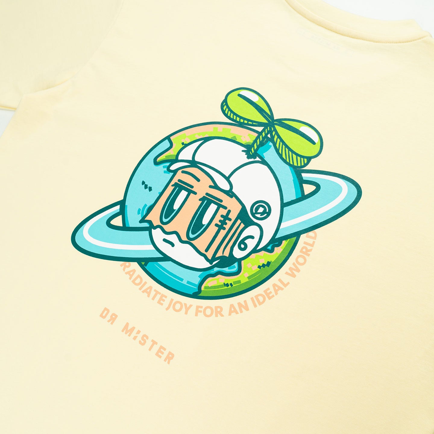 Dr Mister : Planet Broad Tee Yellow