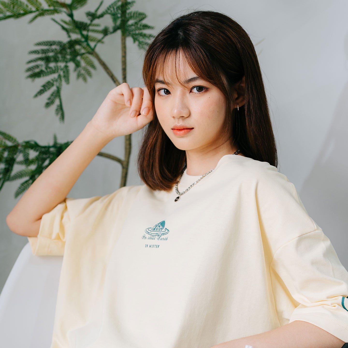 Dr Mister : Planet Broad Tee Yellow