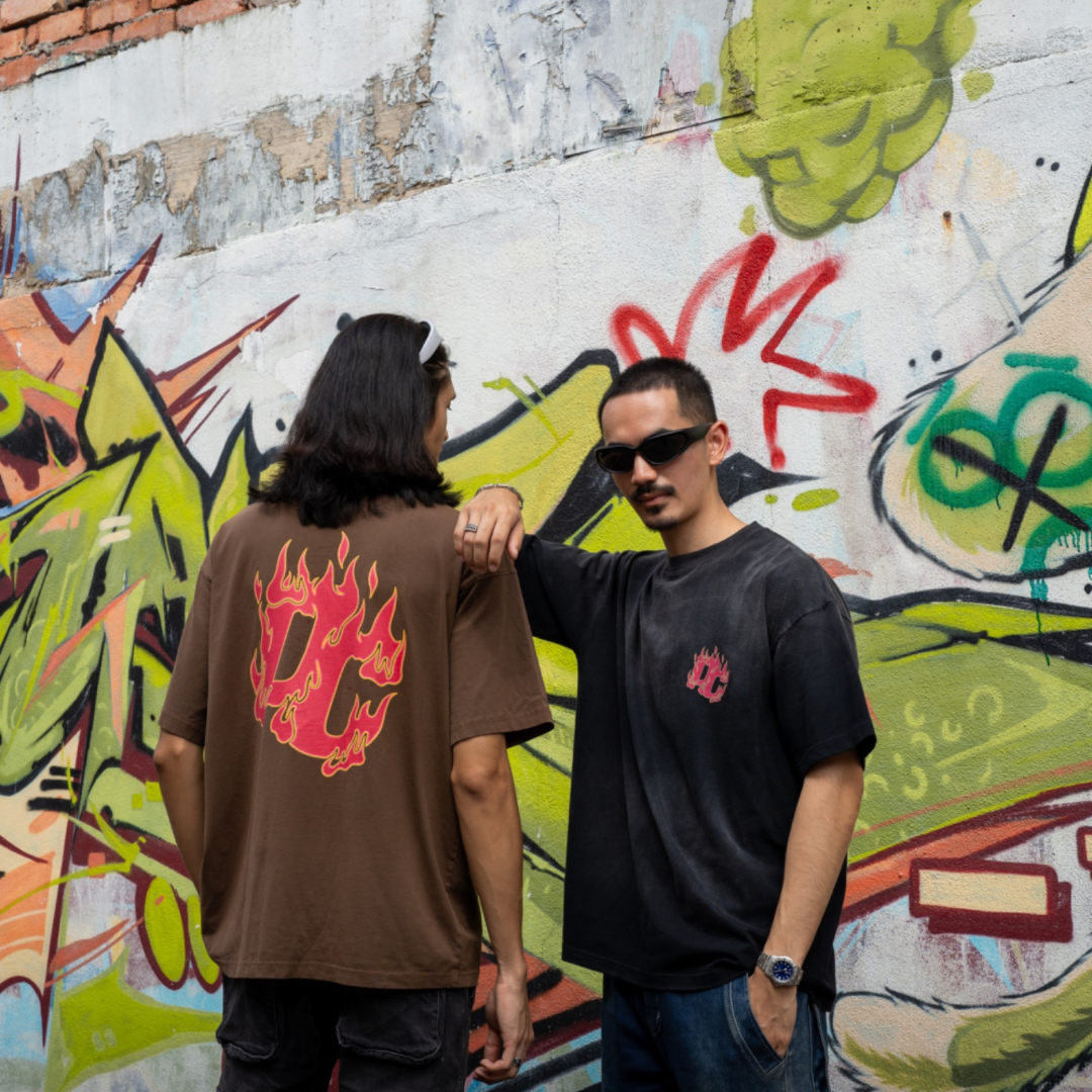 DC Clothing : Flame Oversized Tee