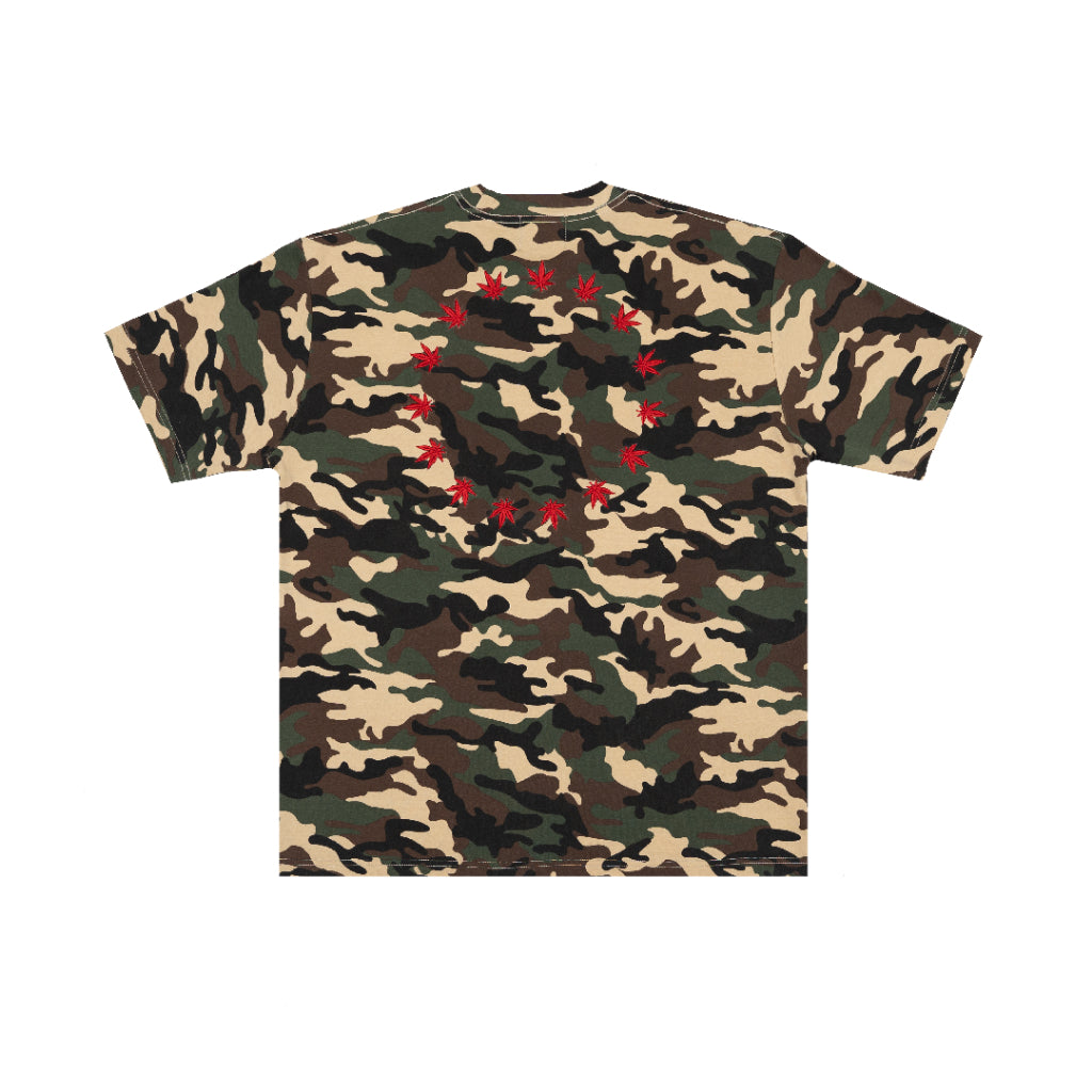 STONED BLESSED25 GENETIC MILITARY TEE GREEN