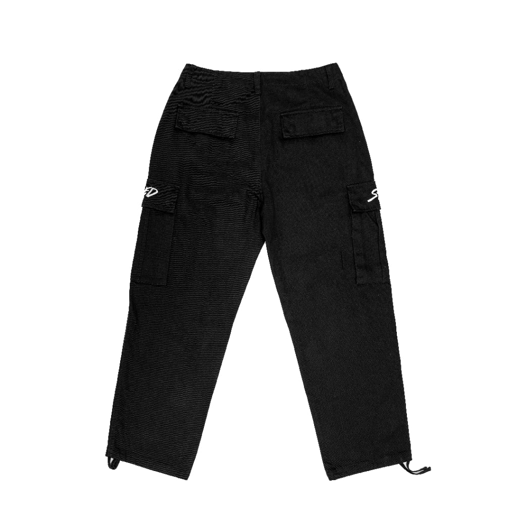 STONED BLESSED25 CARGO PANTS BLACK