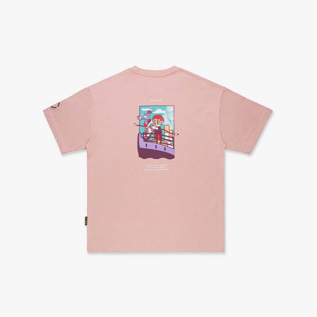 Dr Mister : Vintage Romance Broad Tee Pink