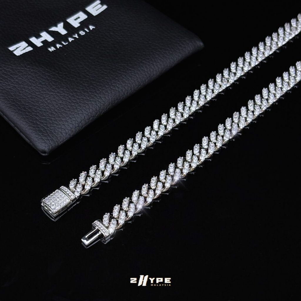 2HYPE : Iced Prong Cuban Link Chain