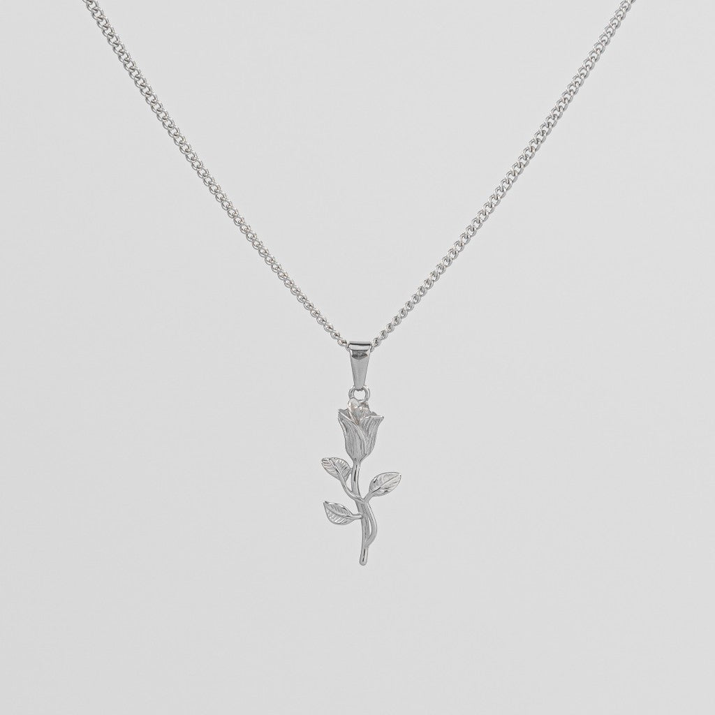 2HYPE ROSE PENDANT SILVER