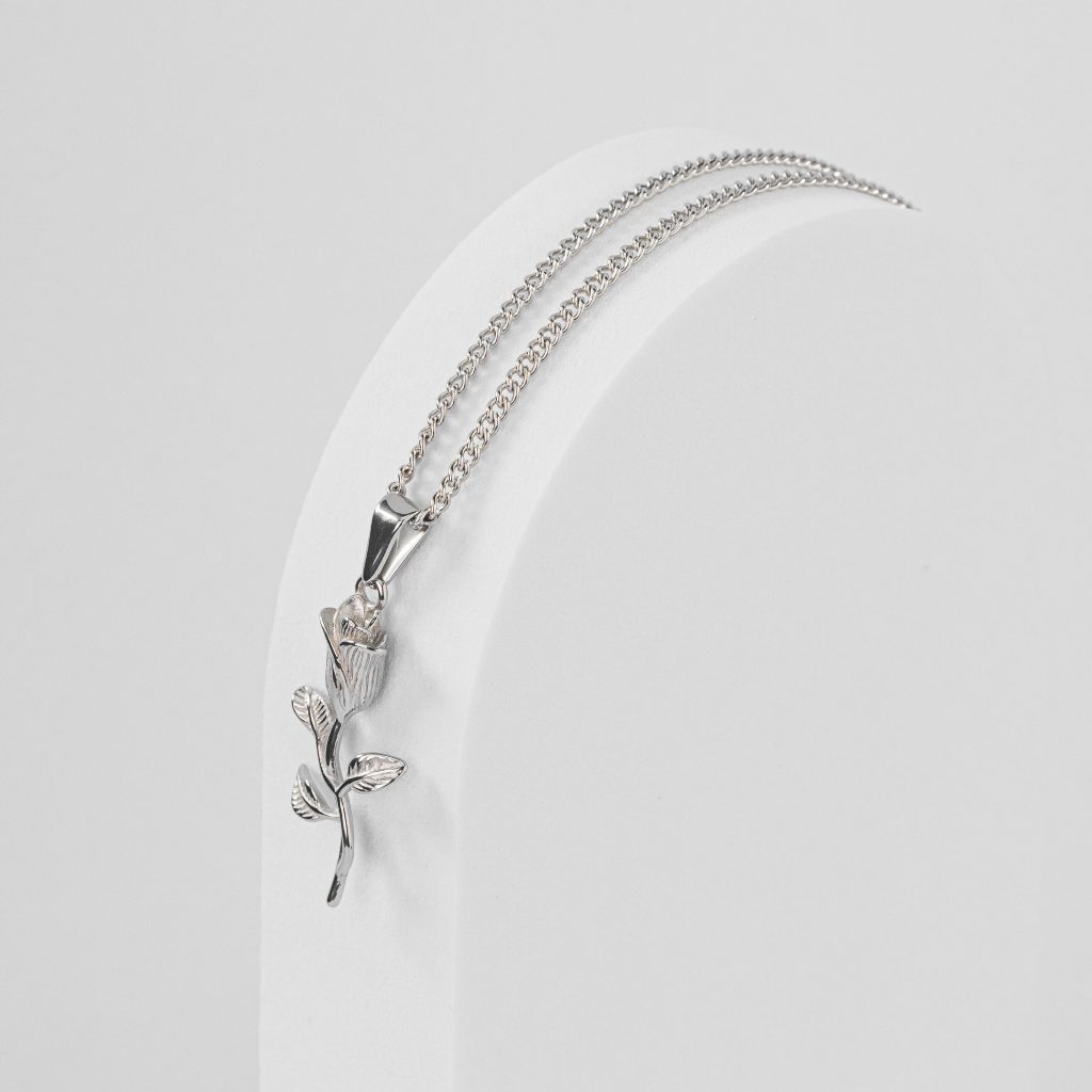 2HYPE ROSE PENDANT SILVER