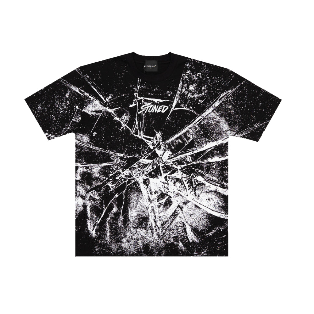 Stoned&Co Blessed25 : Shattered Tee Black