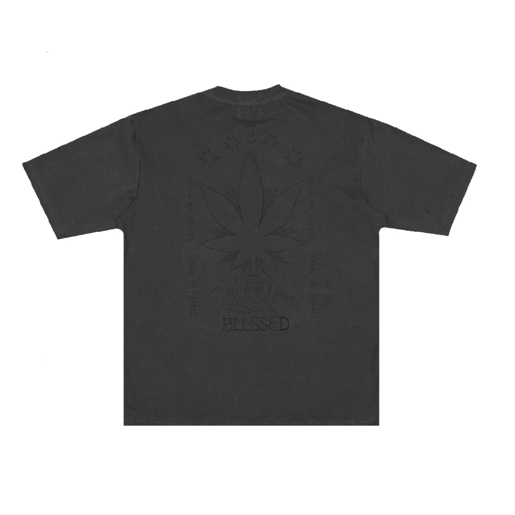 Stoned&Co Blessed25 : Signature Moonlight Tee Grey