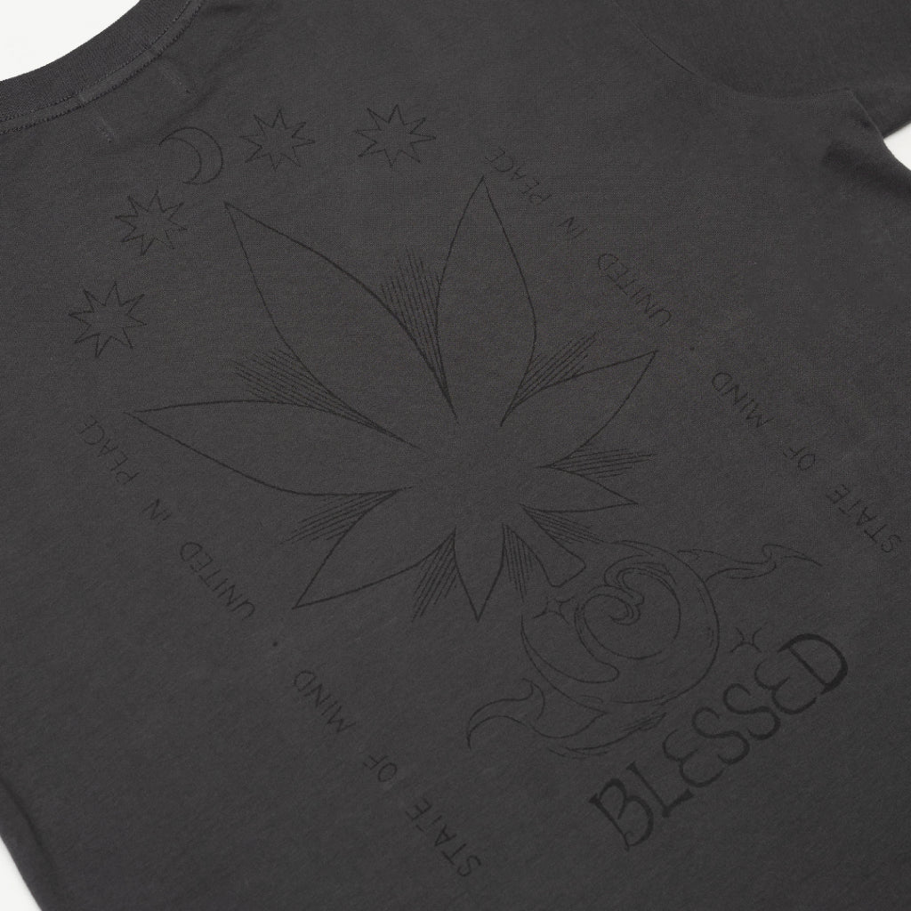 Stoned&Co Blessed25 : Signature Moonlight Tee Grey