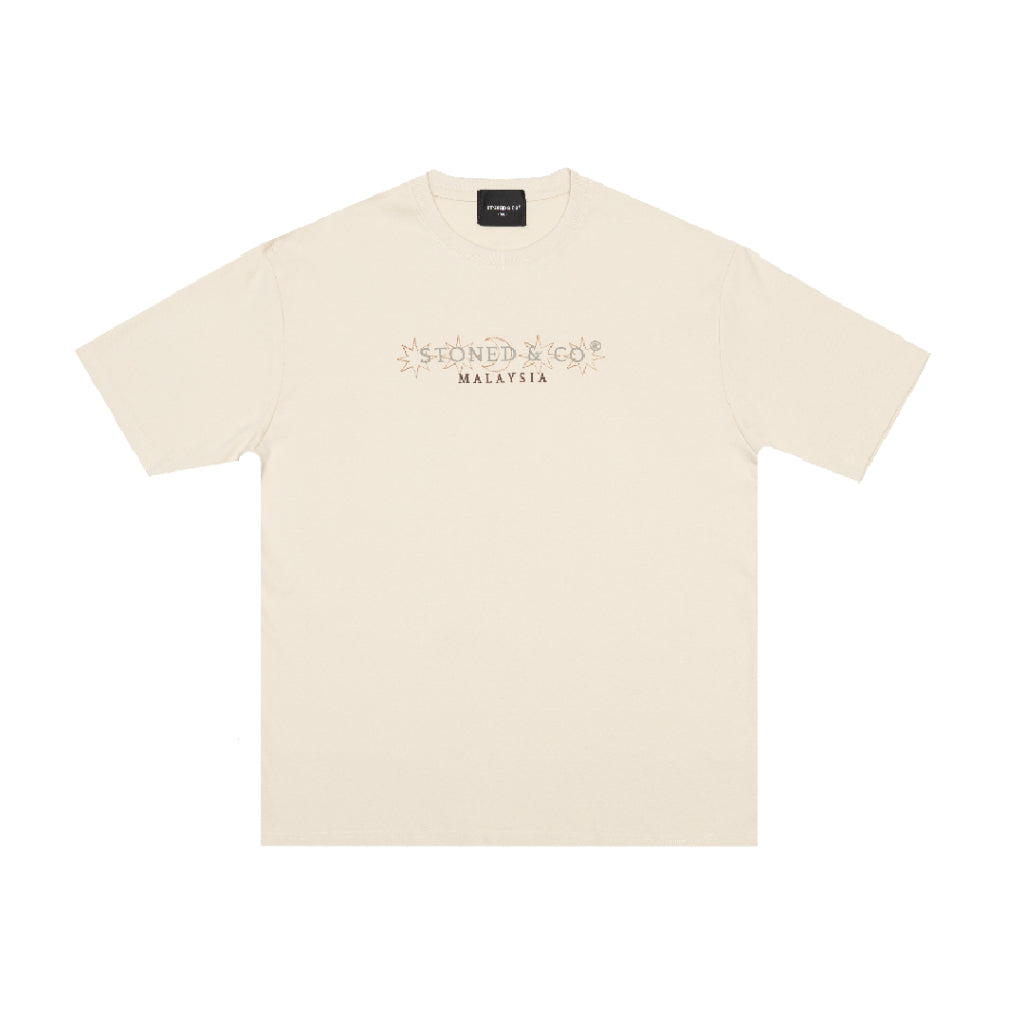 Stoned&Co Blessed25 : Signature Moonlight Tee Beige