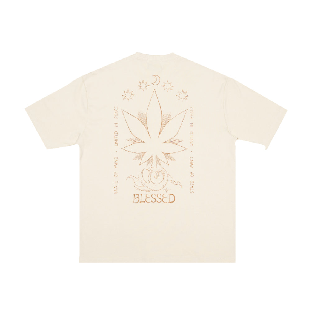 Stoned&Co Blessed25 : Signature Moonlight Tee Beige