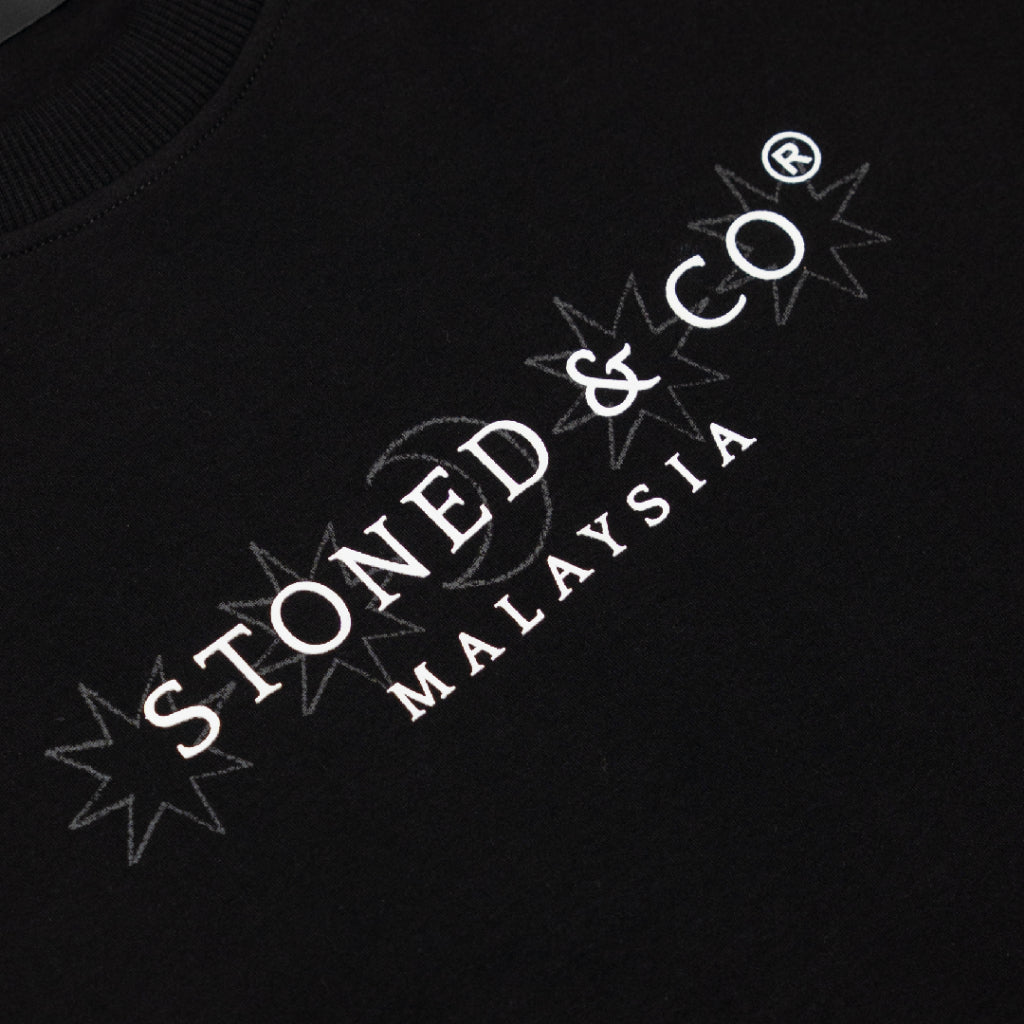 Stoned&Co Blessed25 : Signature Moonlight L/S Tee Black