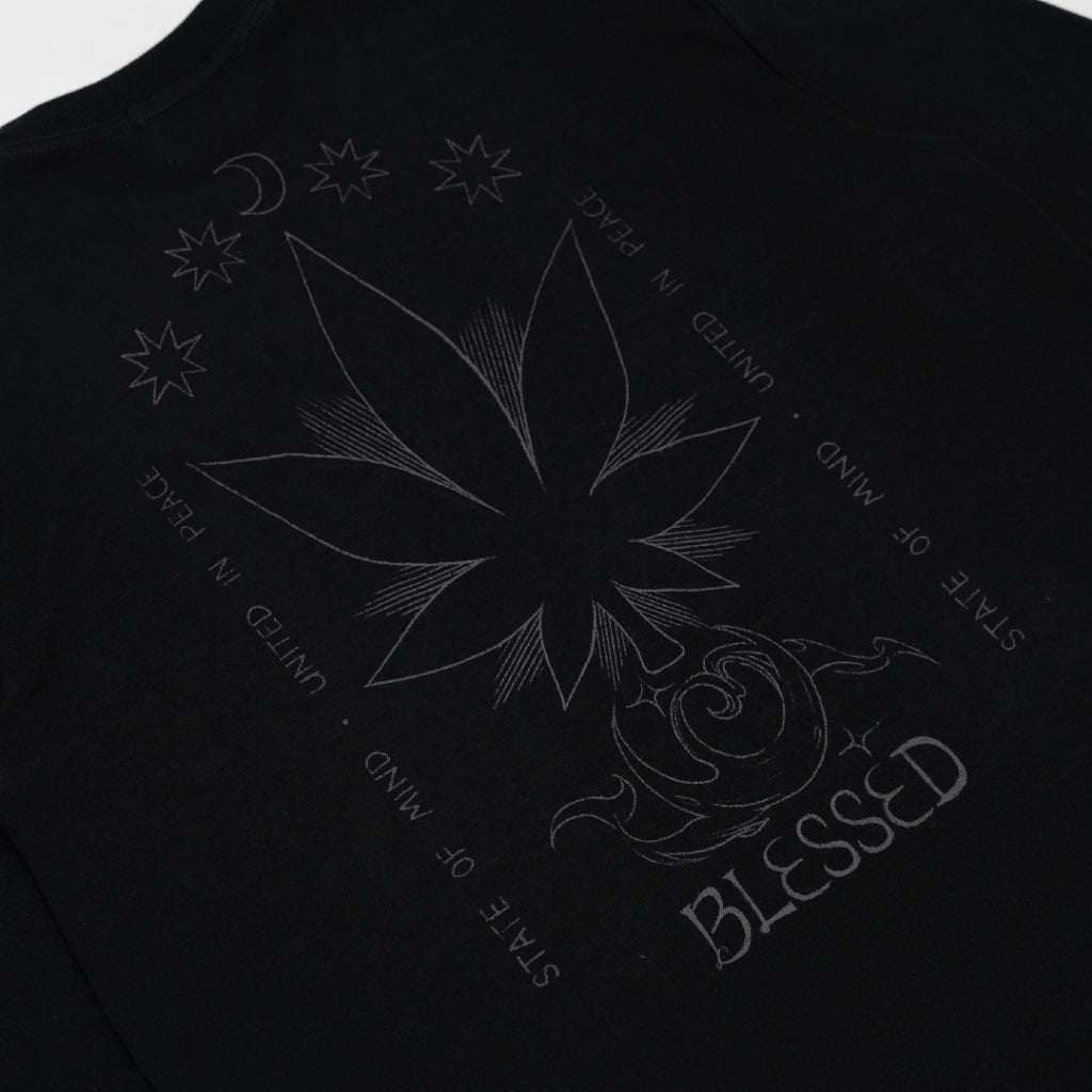 Stoned&Co Blessed25 : Signature Moonlight L/S Tee Black
