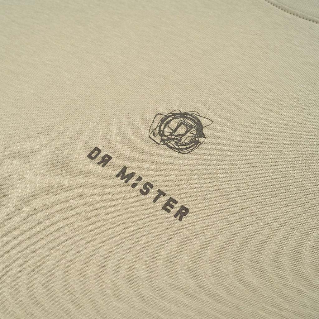 Dr Mister : Scribbles Chaotic Peace L Broad Tee Olive