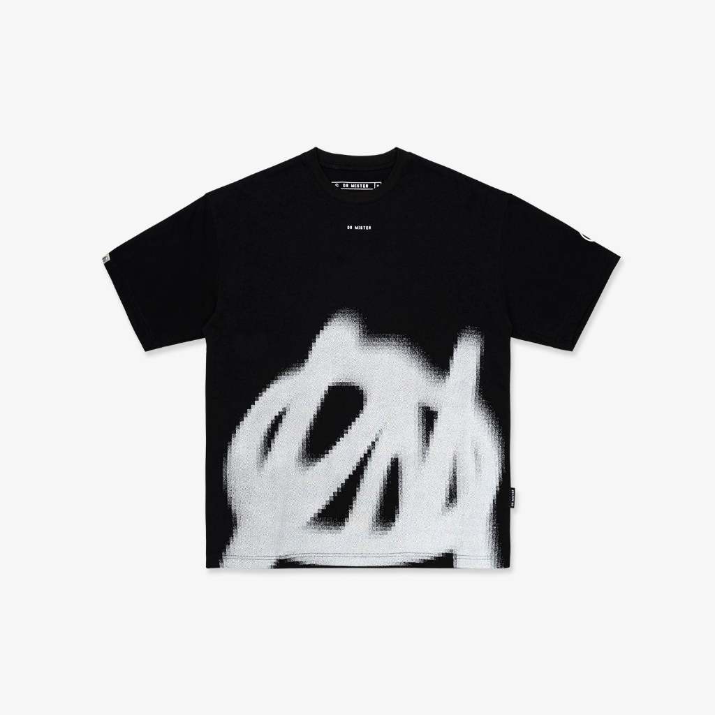 Dr Mister : Initials Chaotic Peace L Broad Tee Black