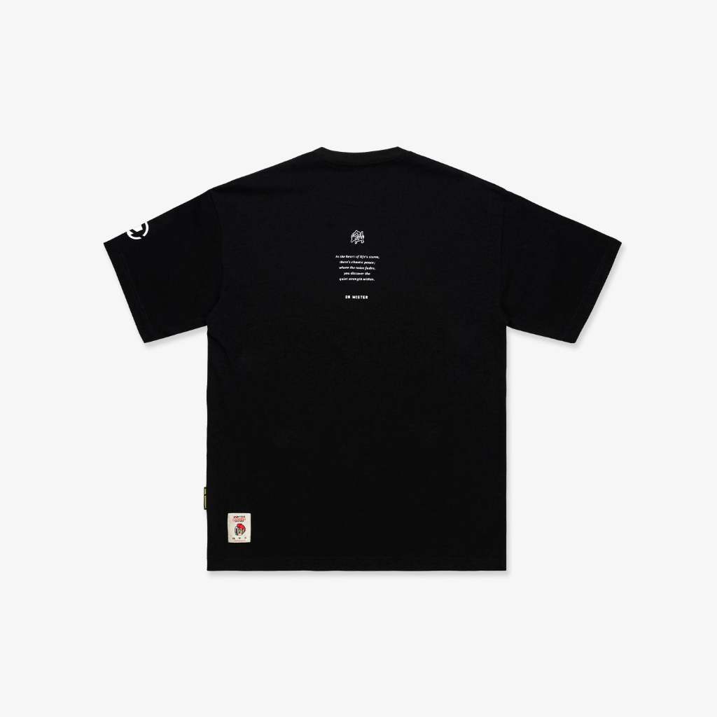 Dr Mister : Initials Chaotic Peace L Broad Tee Black