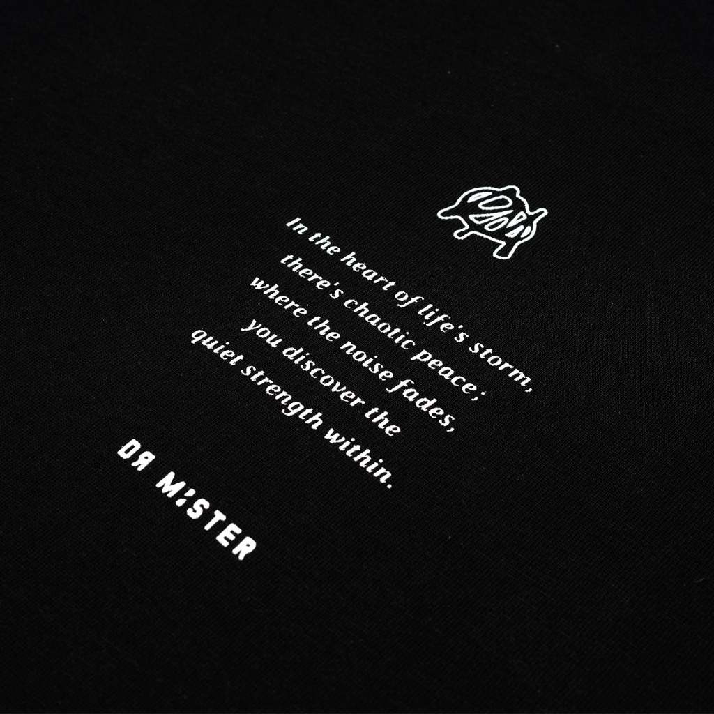 Dr Mister : Initials Chaotic Peace L Broad Tee Black