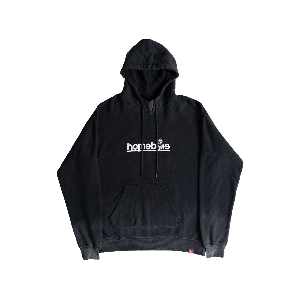 TNTCO : HB Stone Washed Hoodie Black