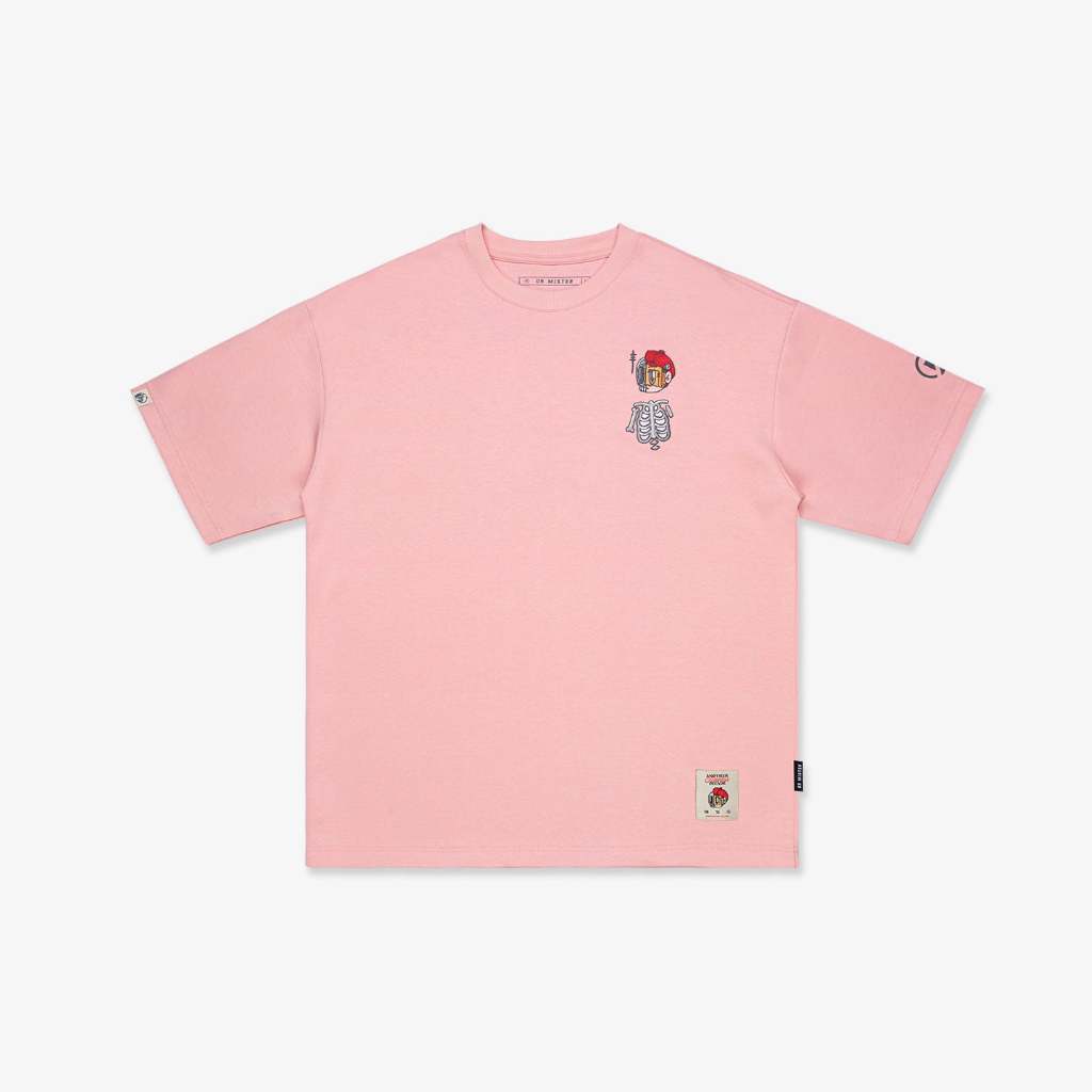 Dr Mister : Nothing Matters Heavy Broad Tee Pink