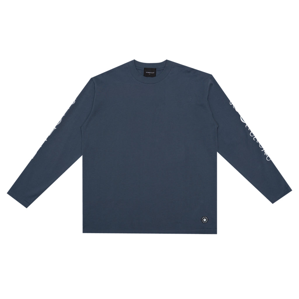 Stoned&Co WBB25 : Letter L/S Tee Navy