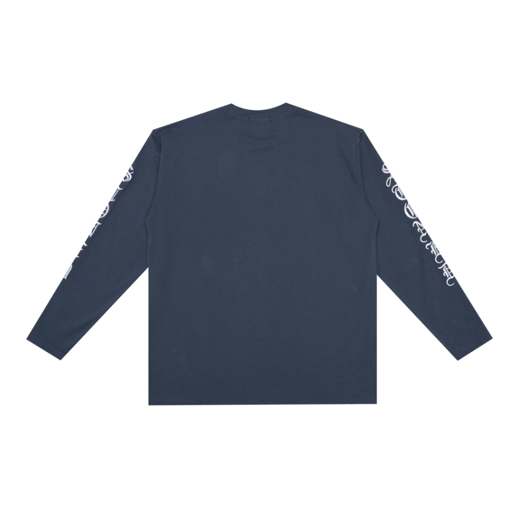 Stoned&Co WBB25 : Letter L/S Tee Navy