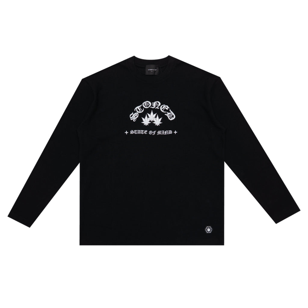 Stoned&Co WBB25 : Waffle L/S Tee Black
