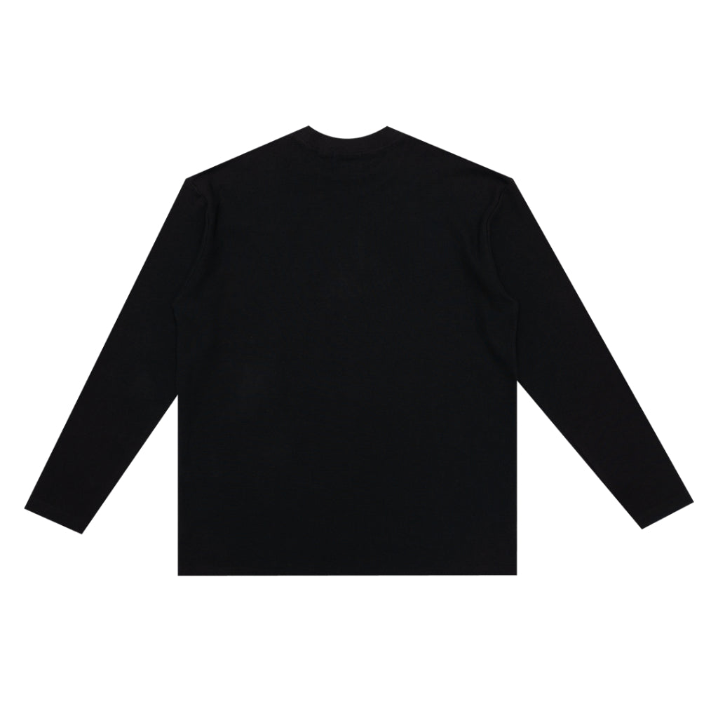 Stoned&Co WBB25 : Waffle L/S Tee Black
