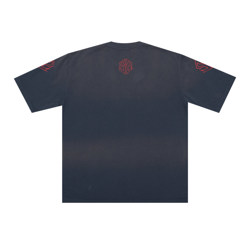 Stoned&Co WBB25 : SS Metal Tee Washed Navy