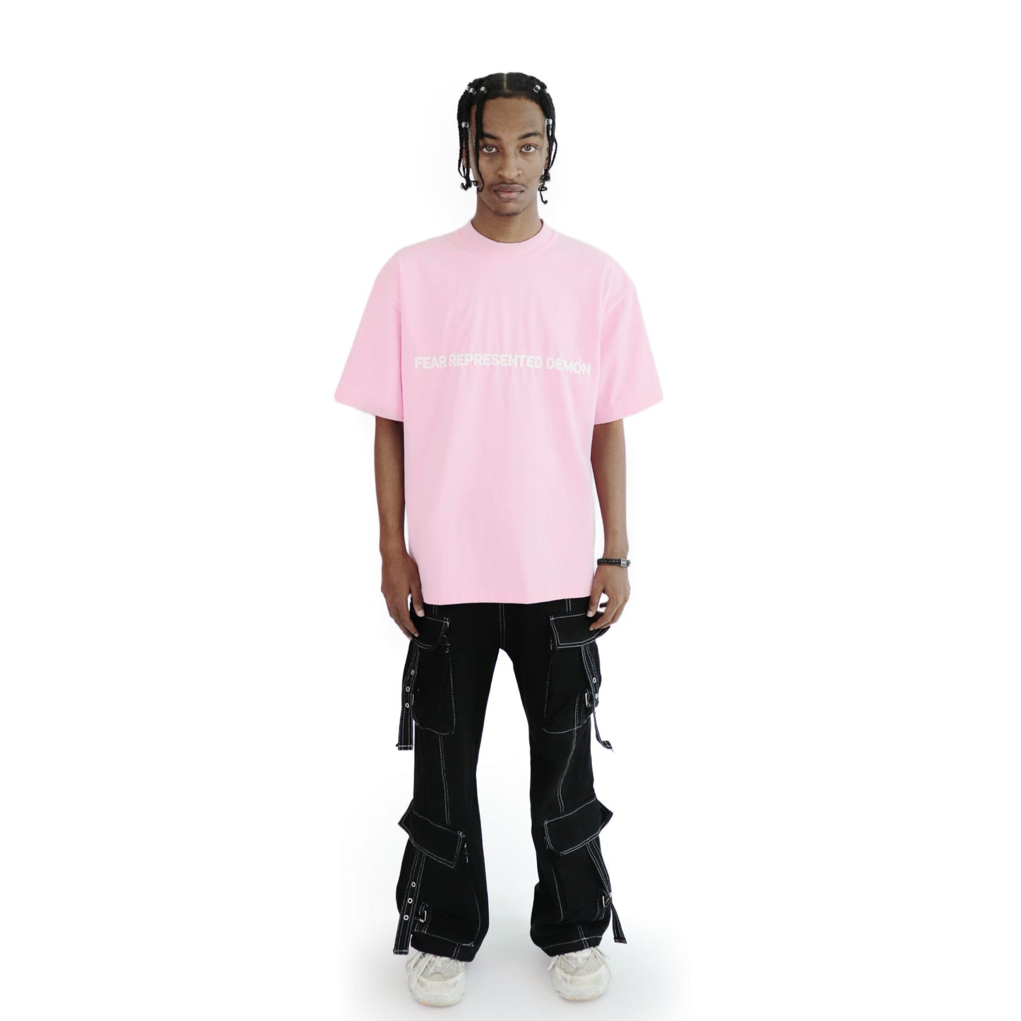 FRDCO : SS24 Embossed Logo Tee Pink