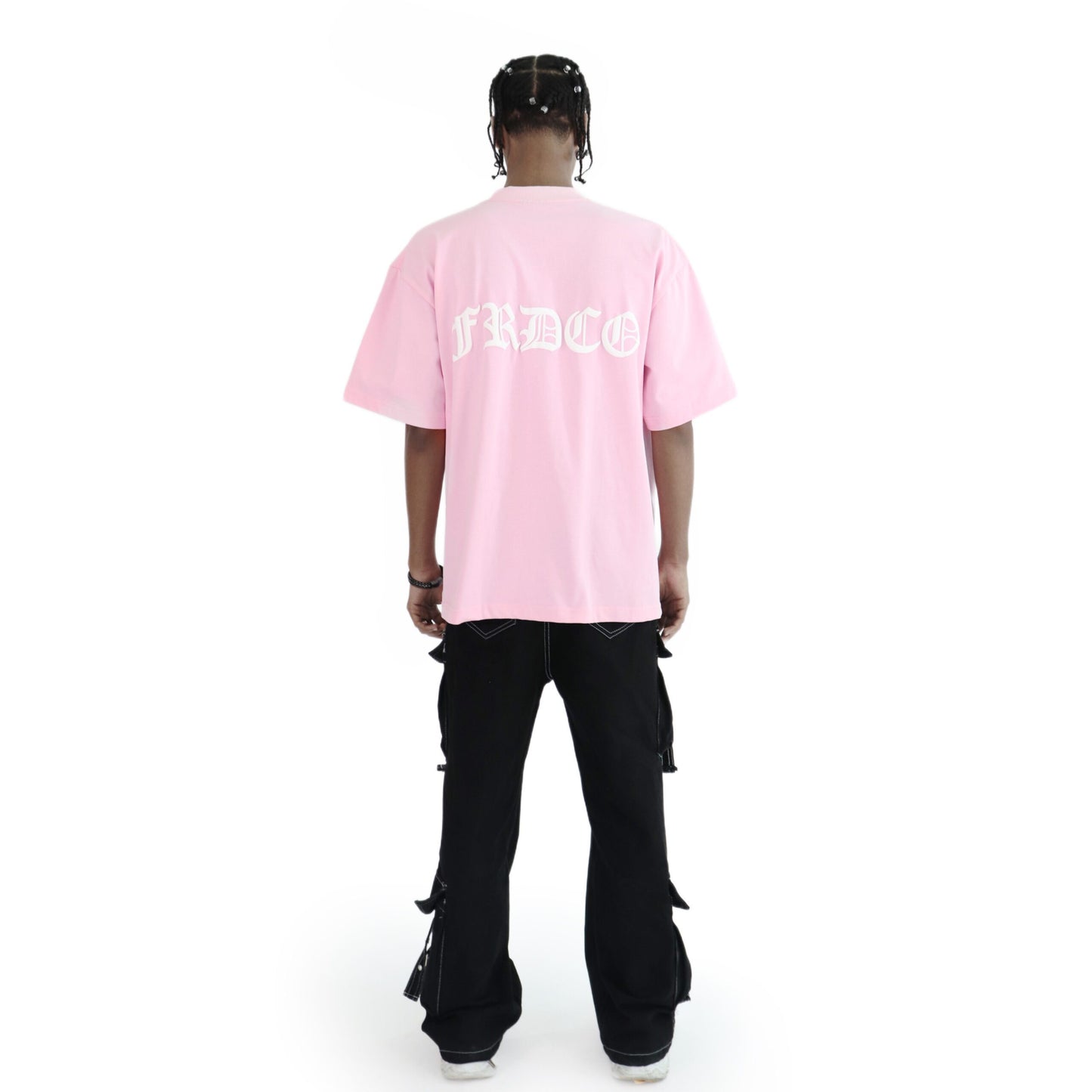 FRDCO : SS24 Embossed Logo Tee Pink