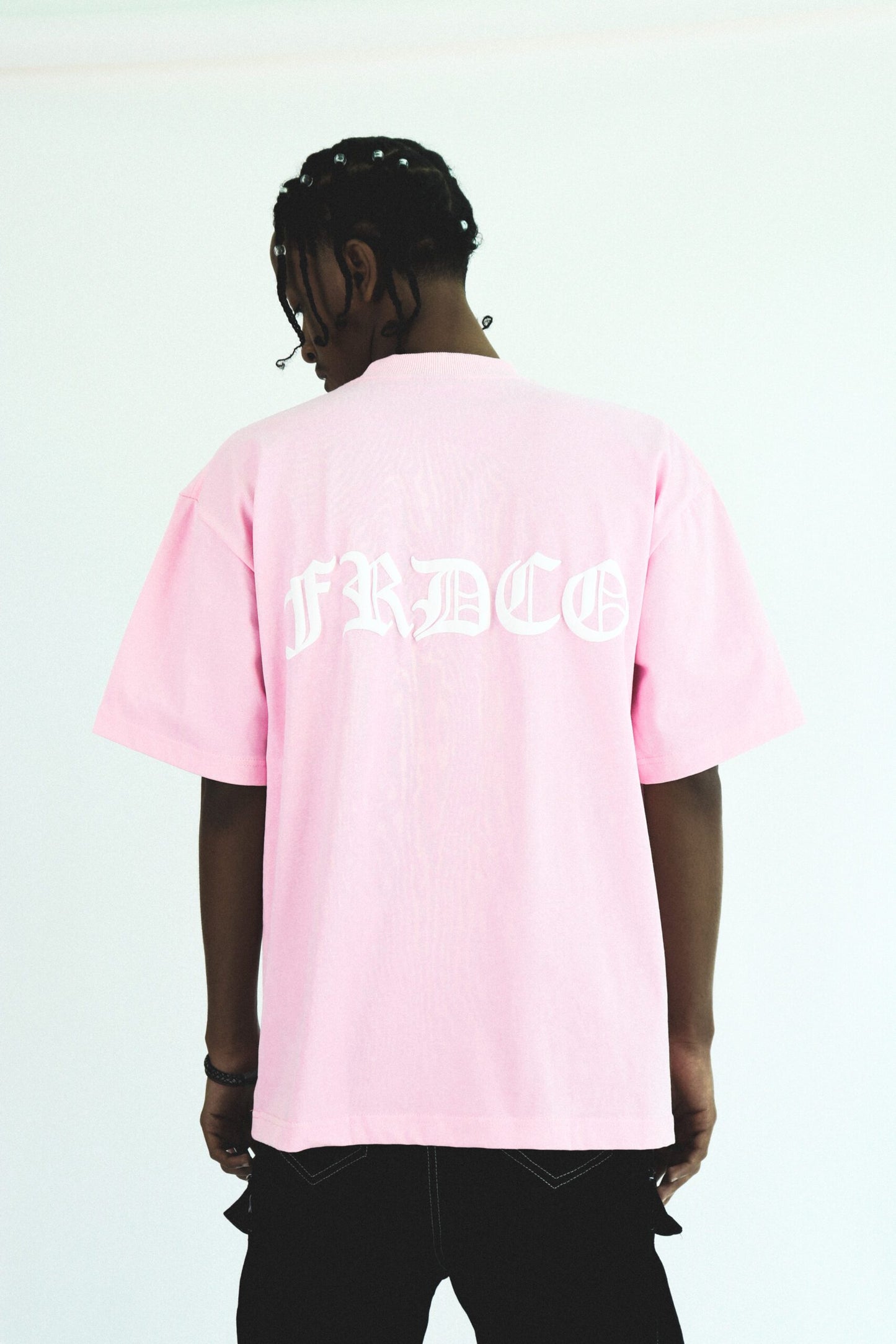 FRDCO : SS24 Embossed Logo Tee Pink