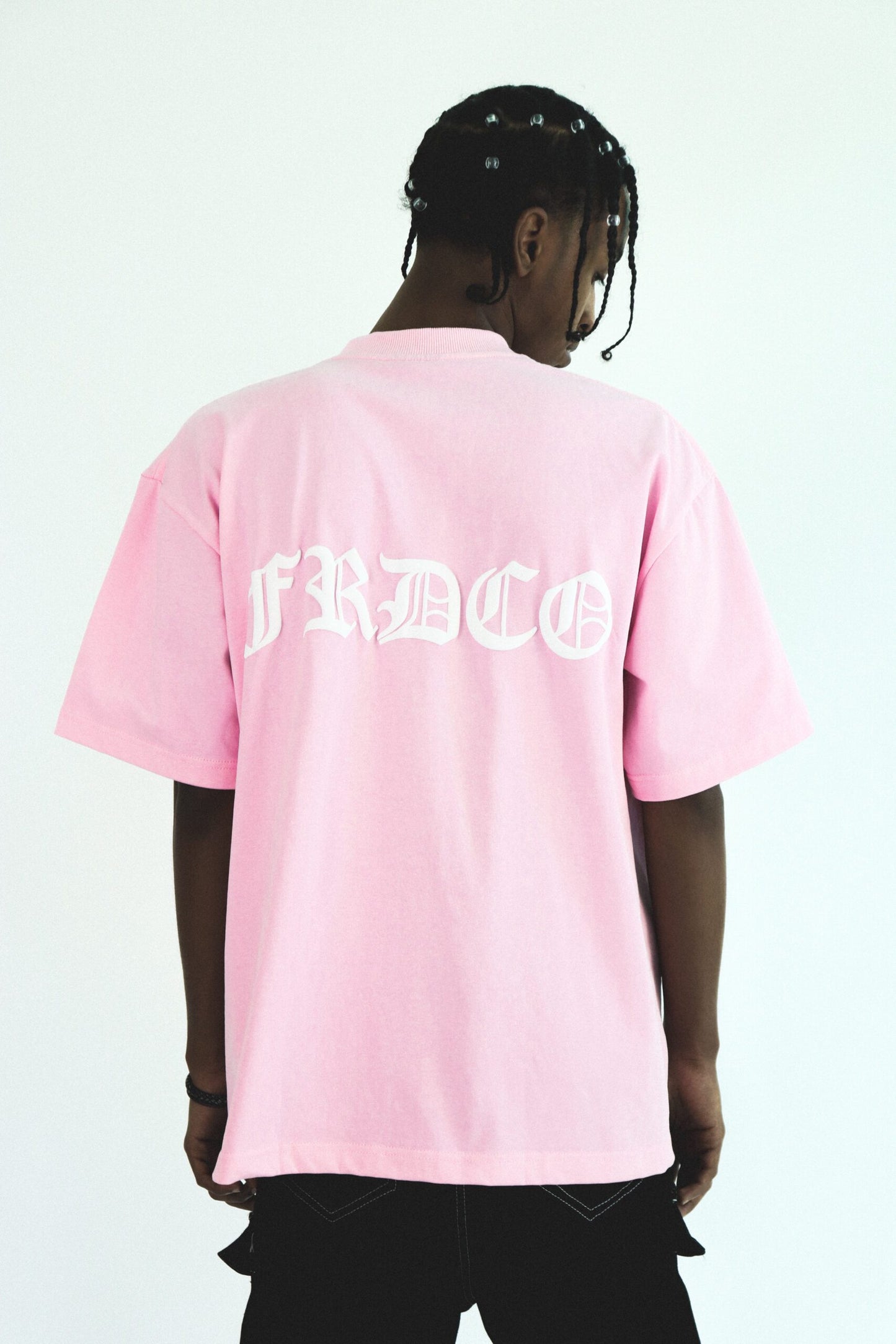 FRDCO : SS24 Embossed Logo Tee Pink