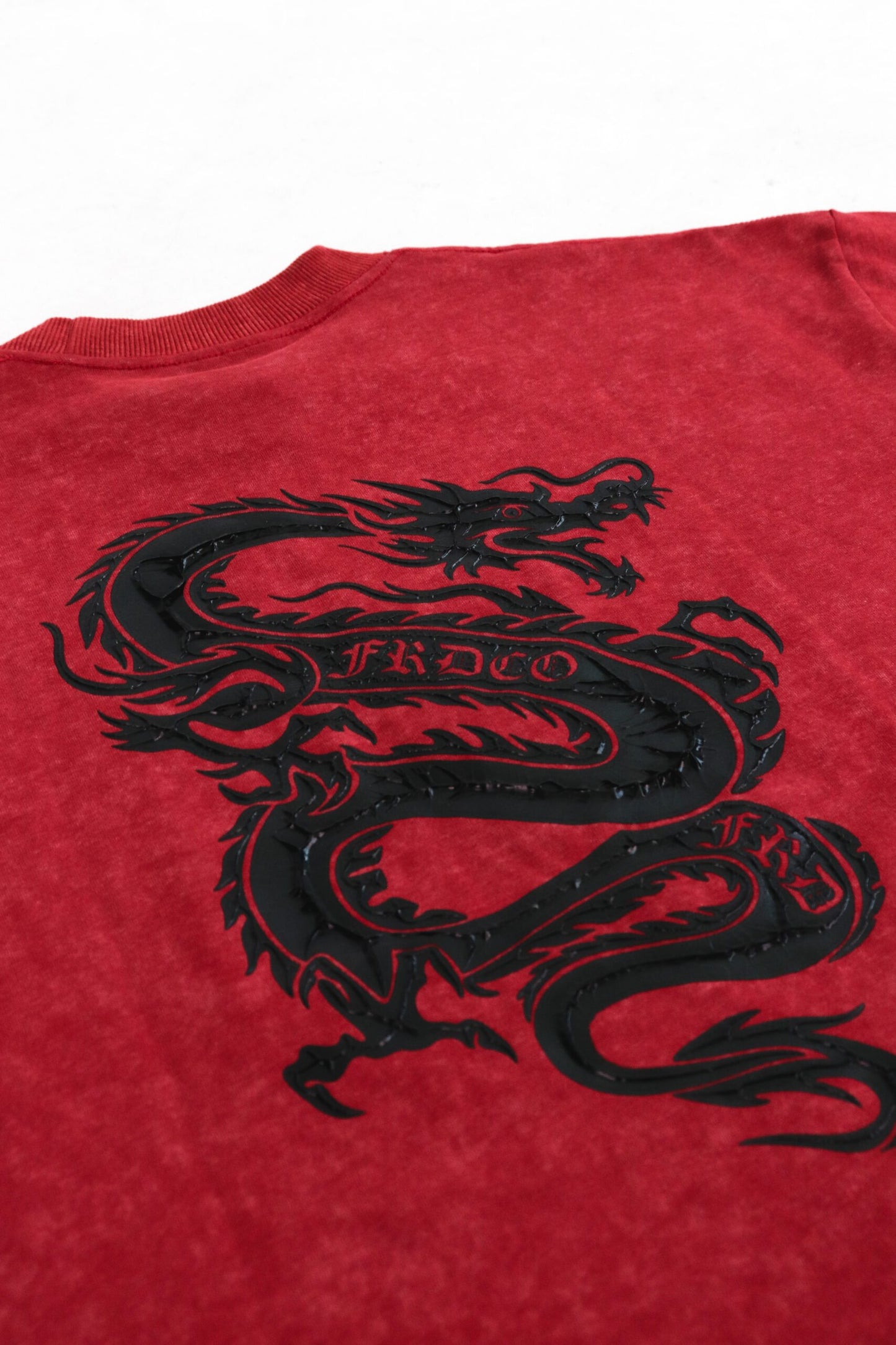 FRDCO : Dark Dragon Stoned Wash Tee Red
