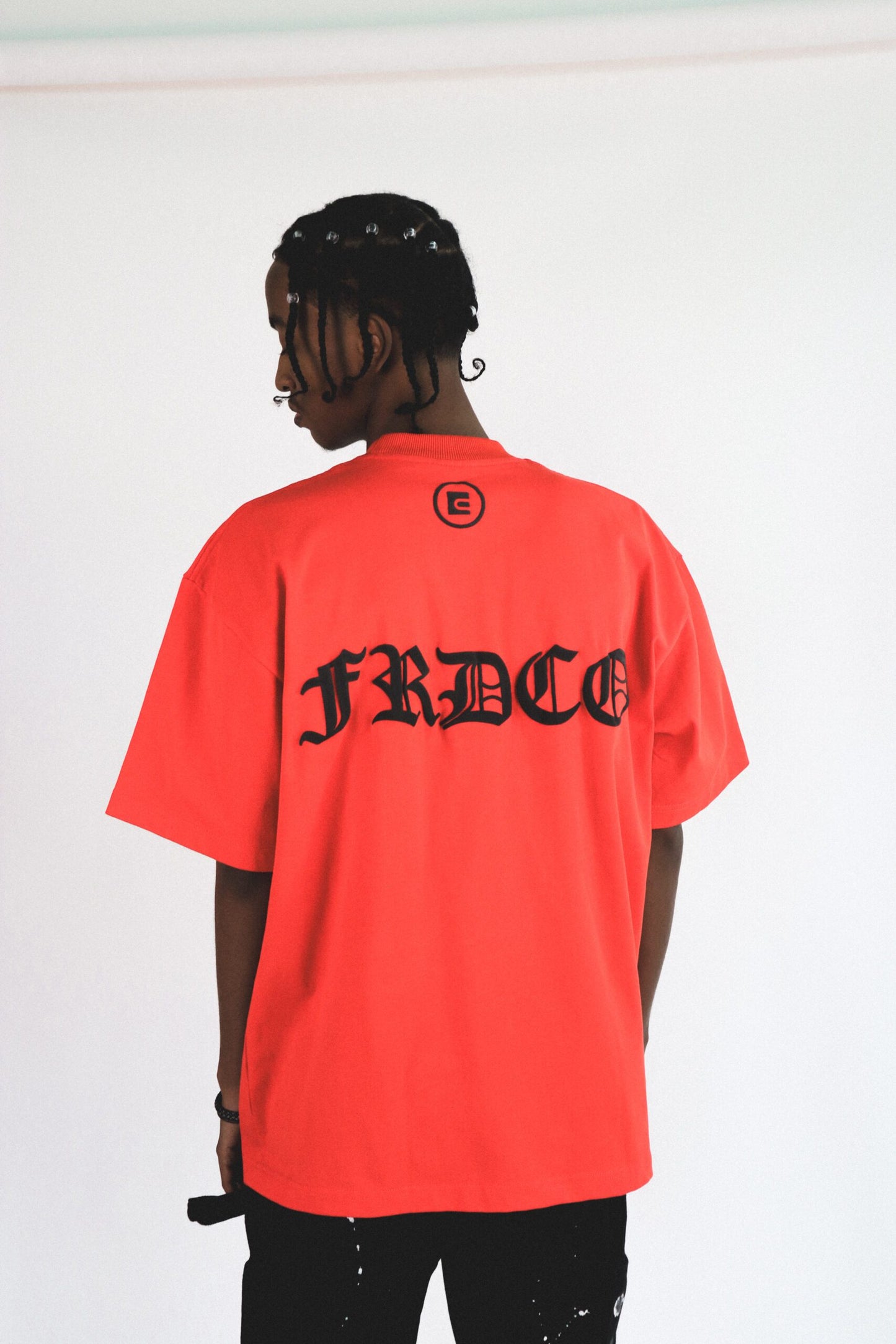 FRDCO : SS24 Embossed Logo Tee Red