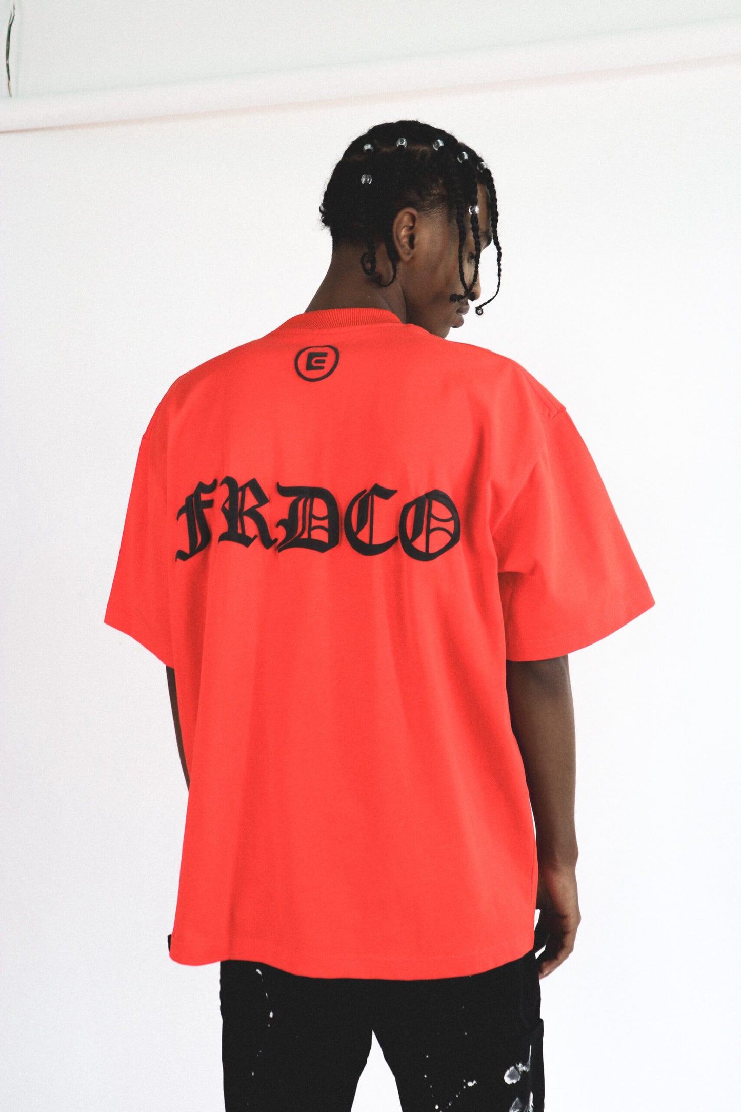 FRDCO : SS24 Embossed Logo Tee Red