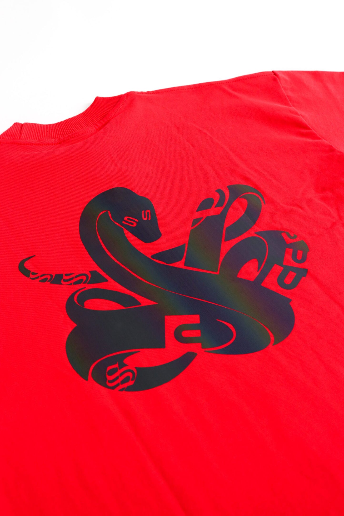 FRDCO : Triple S Rainbow Reflect Snake Tee Red