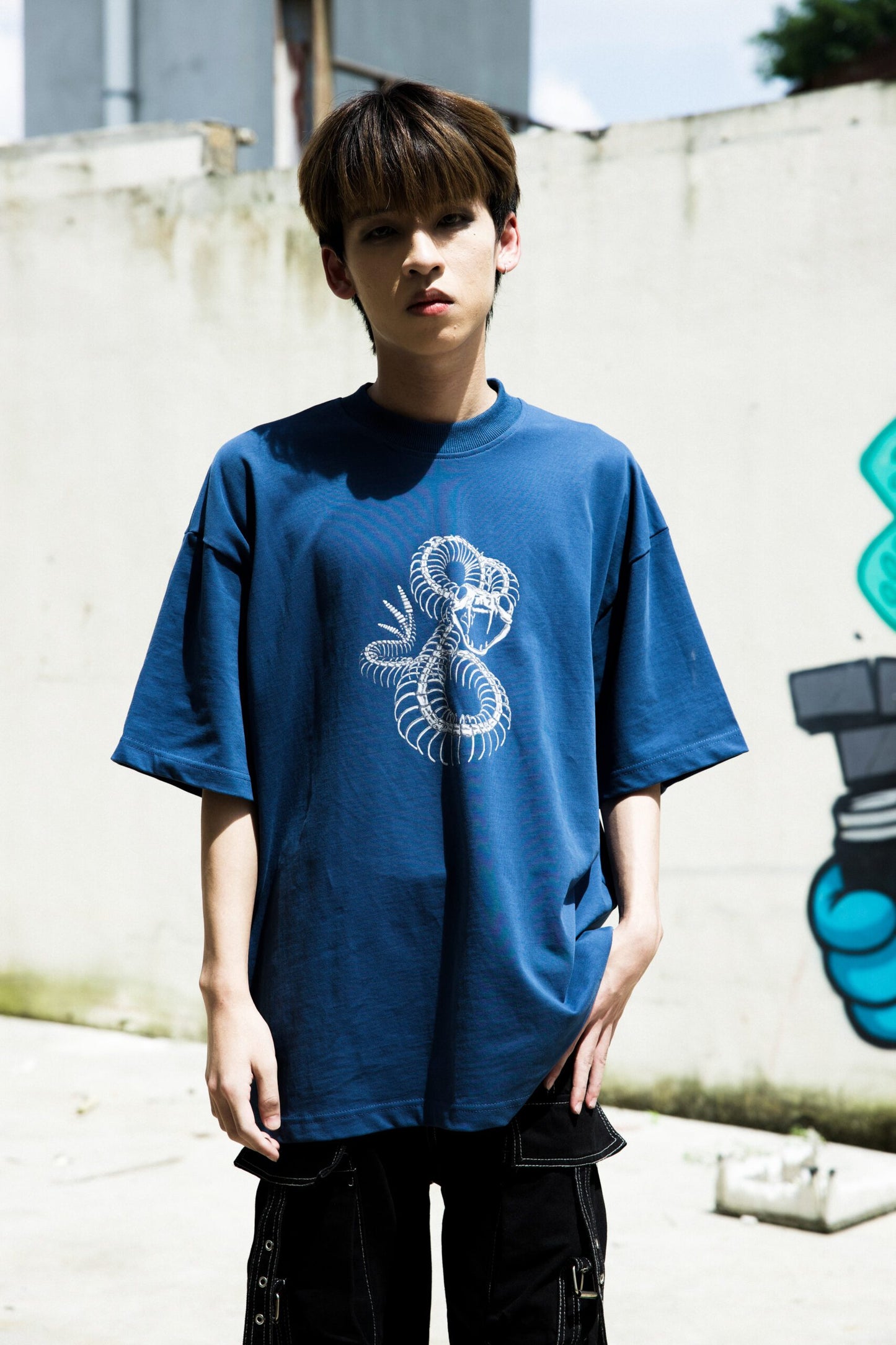 FRDCO : Snake EMP Graphic Tee Navy