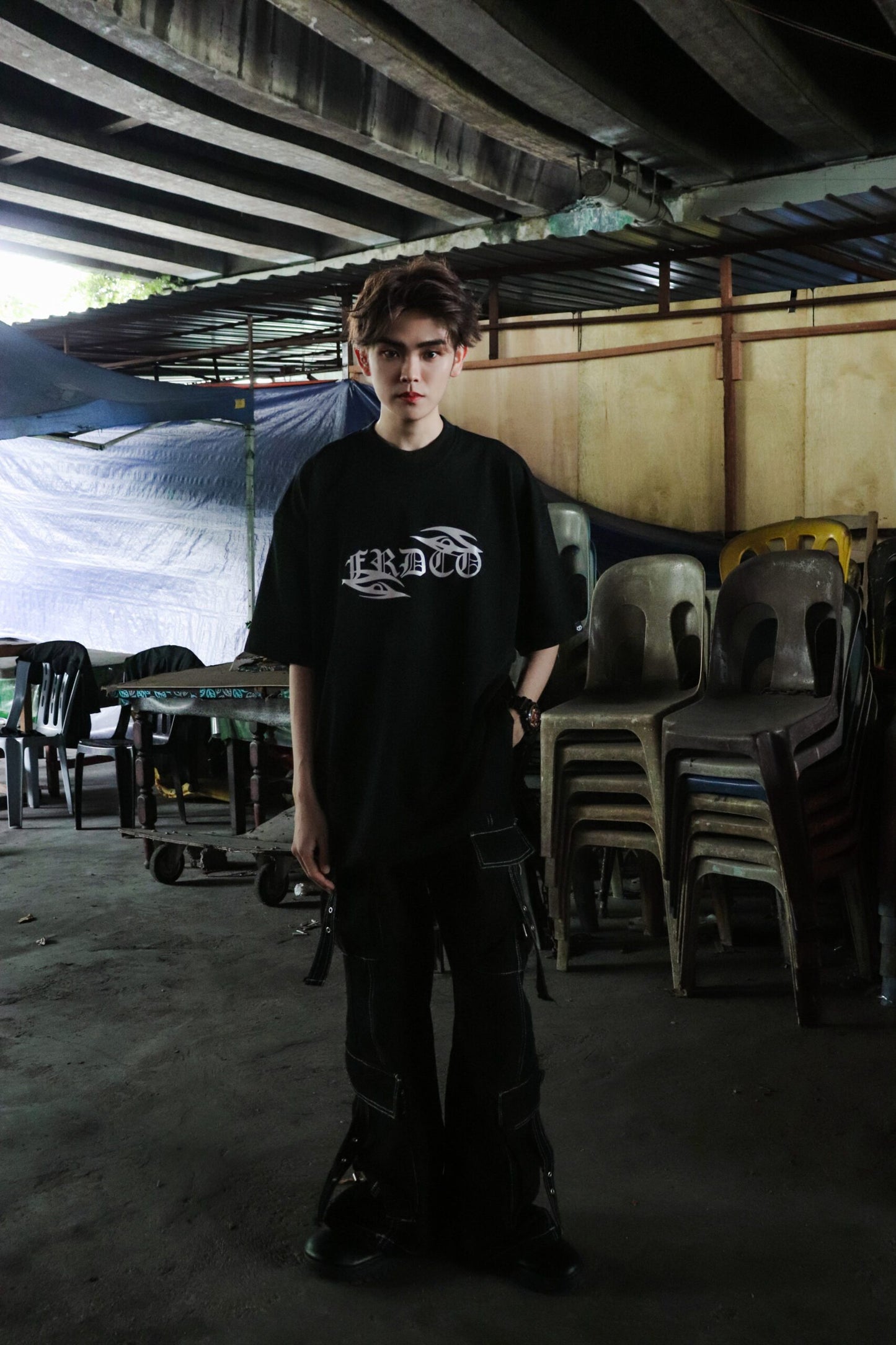 FRDCO : 3M Reflective Spider Tee Black