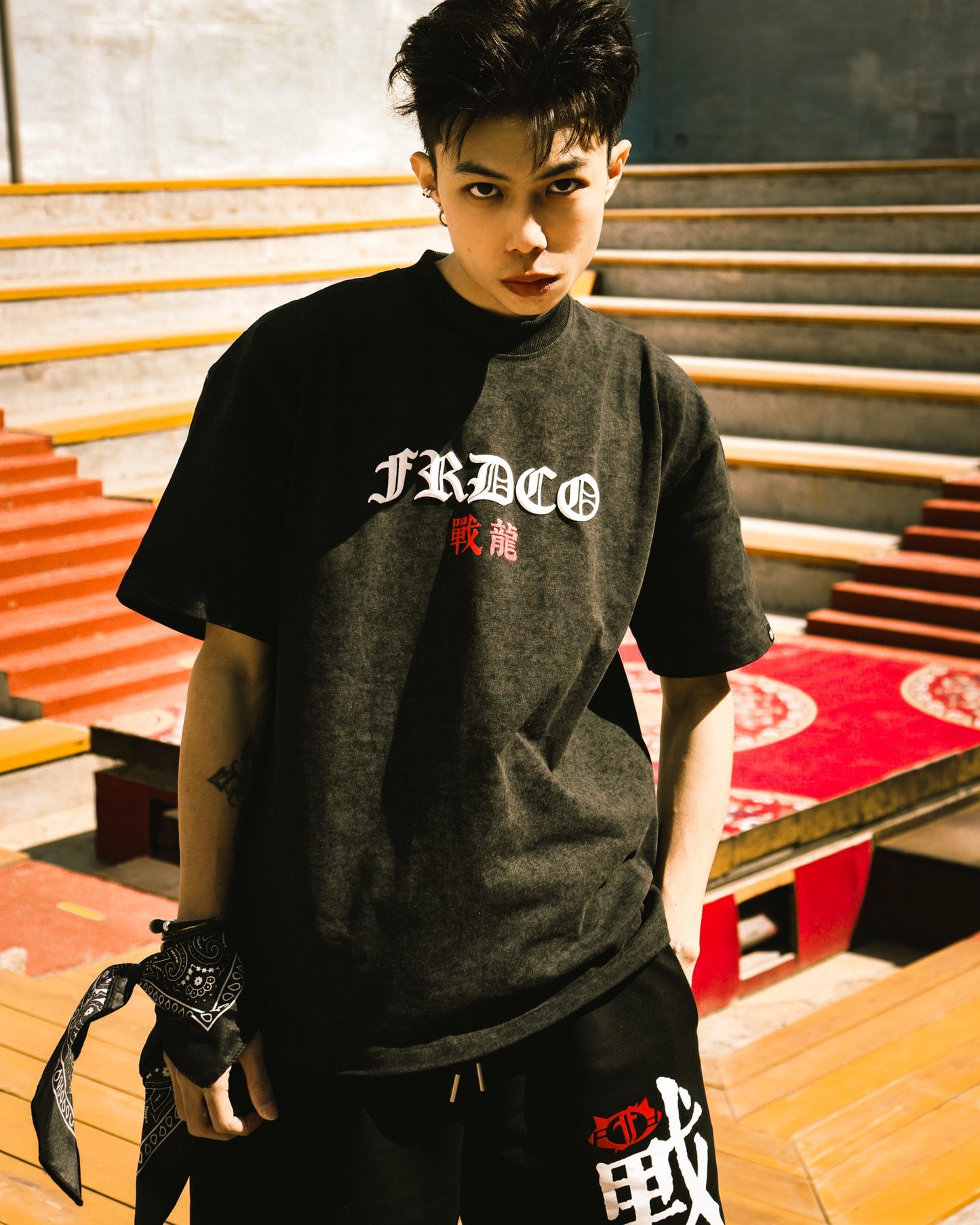 FRDCO : Battle Dragon Washed Tee Black