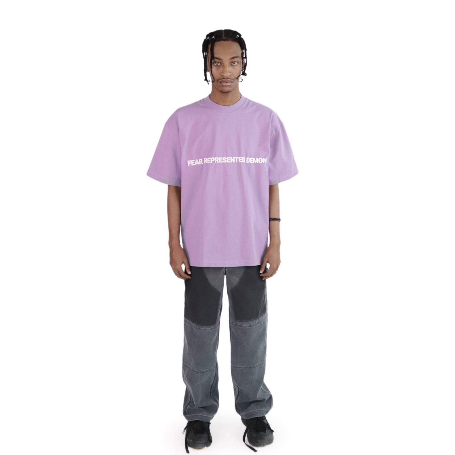 FRDCO : SS24 Embossed Logo Dark Tee Purple