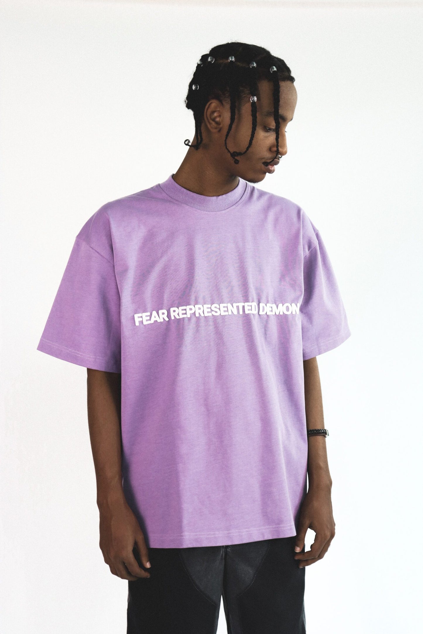 FRDCO : SS24 Embossed Logo Dark Tee Purple