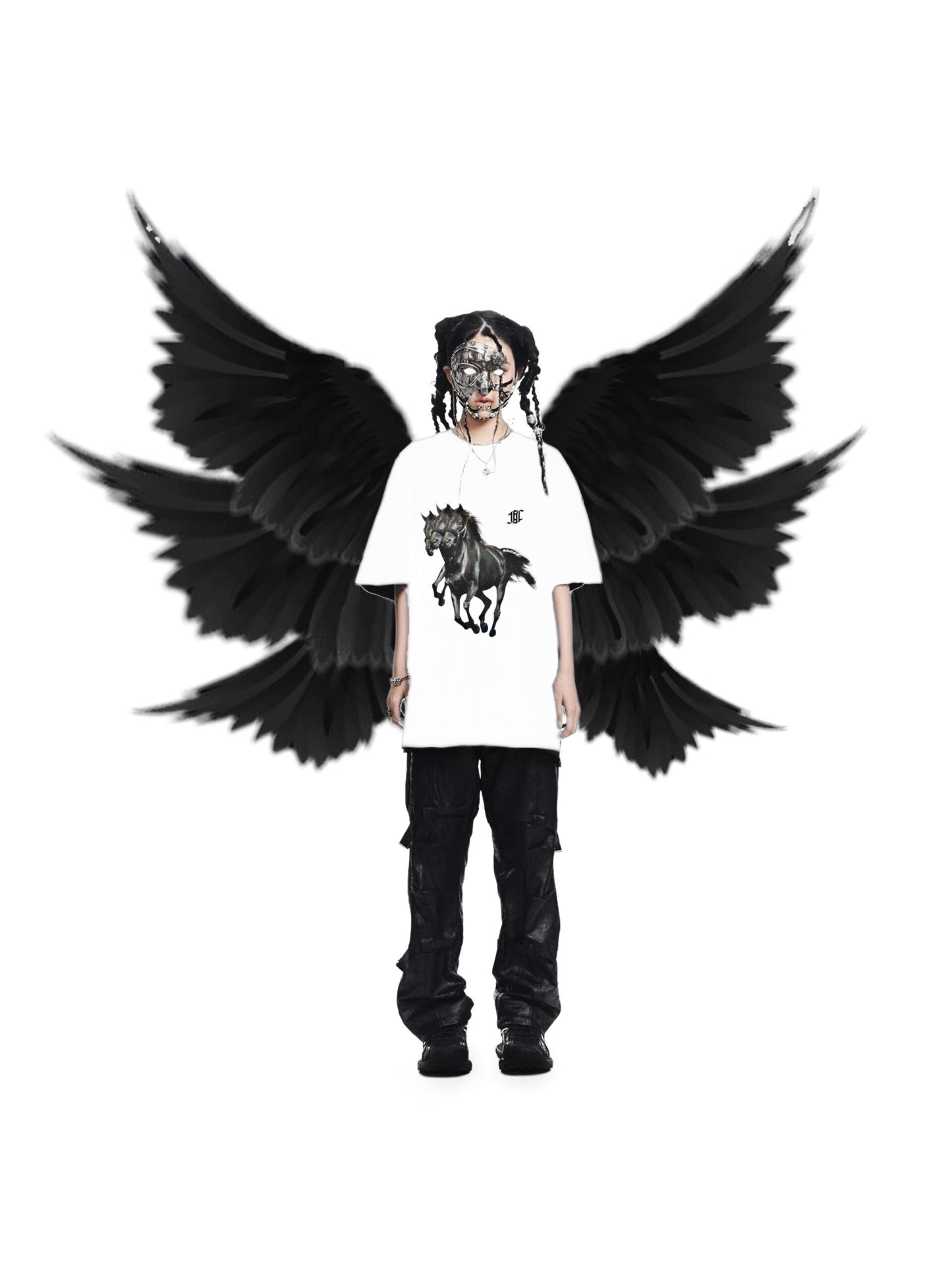 FRDCO : Ghost Horse Logo Tee White