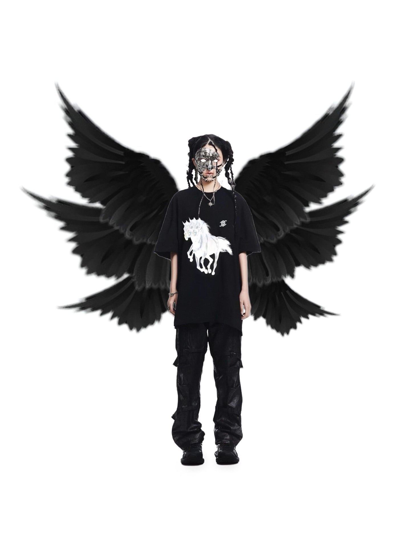 FRDCO : Ghost Horse Logo Tee Black