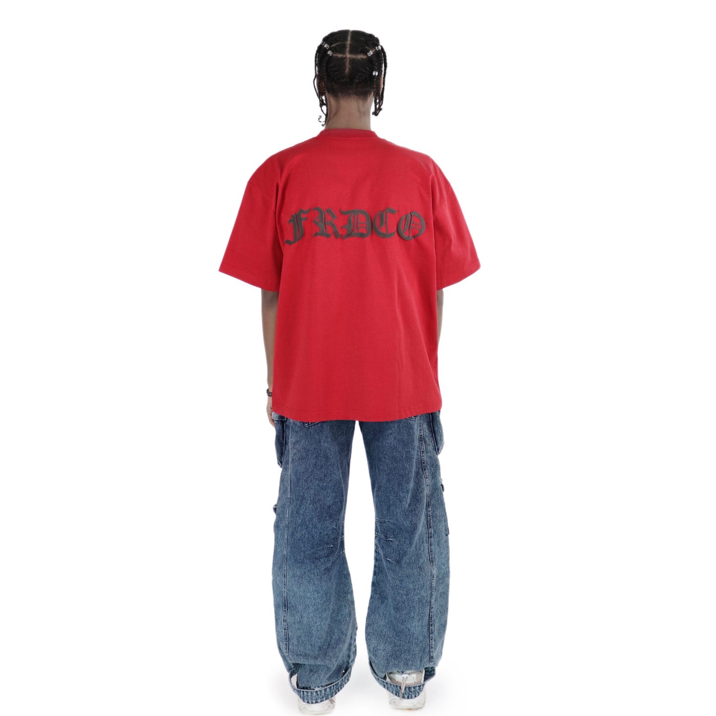 FRDCO : SS24 Embossed Logo Tee Maroon
