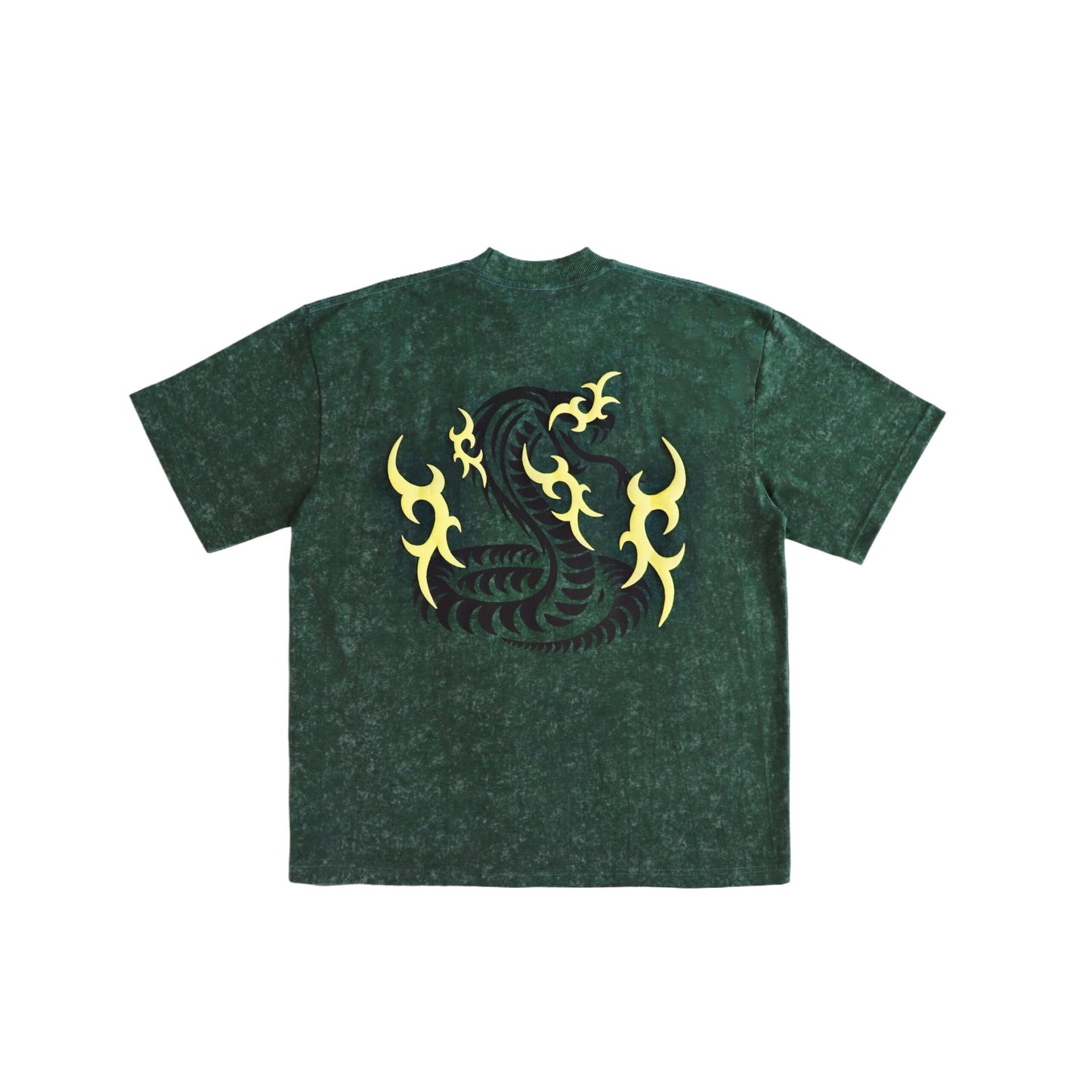 FRDCO : Razer Embossed Snake Washed Tee Army