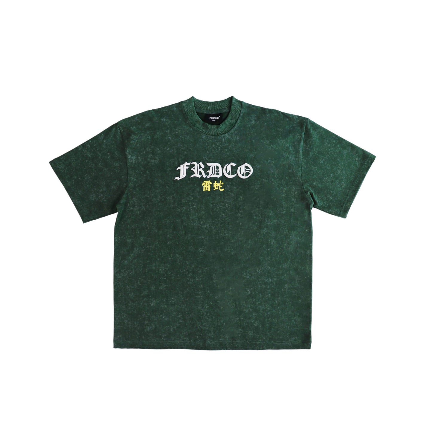 FRDCO : Razer Embossed Snake Washed Tee Army